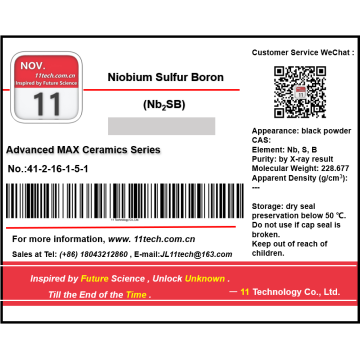 Zweidimensionales Übergangsmetall -NB2SB -Pulver